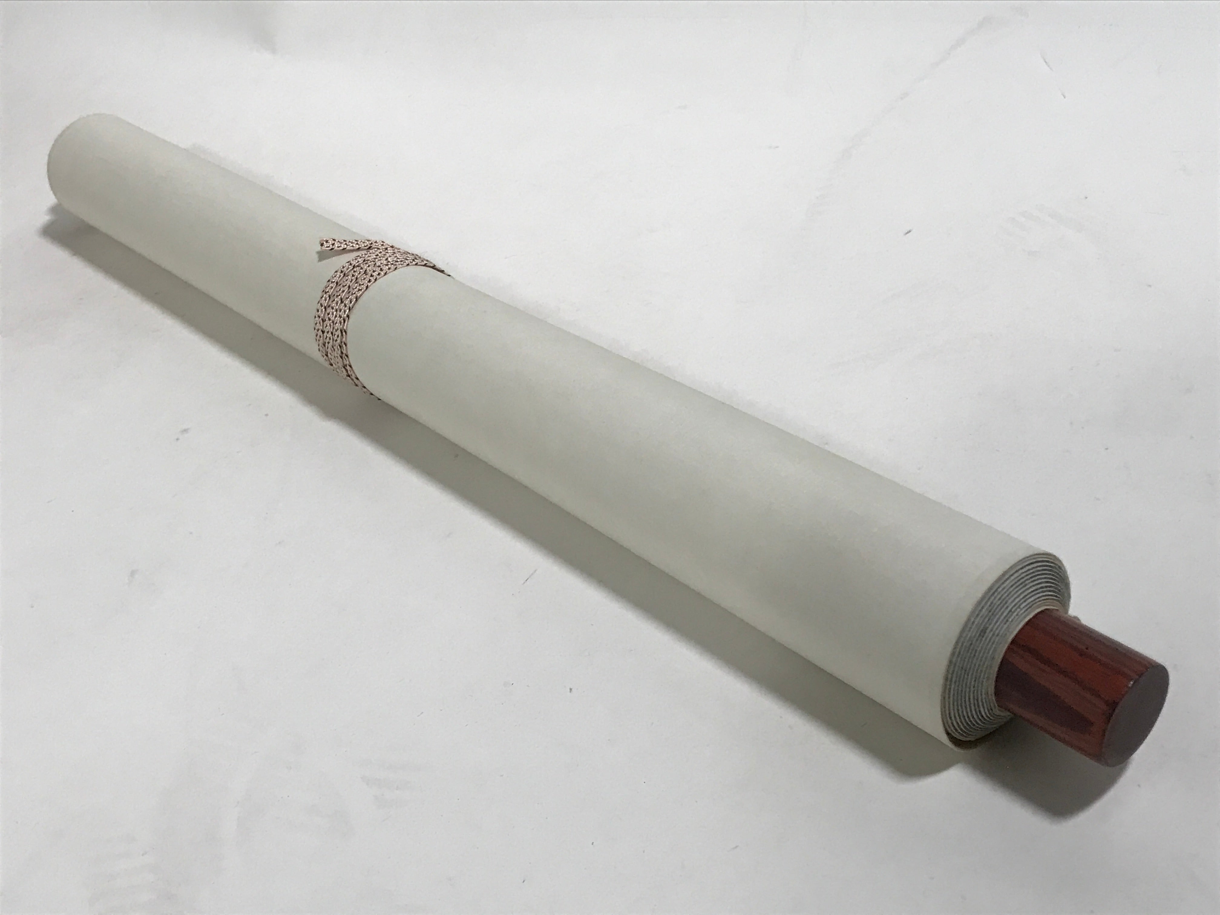 Japanese Boxed Hanging Scroll Vtg Kakejiku Water Mill Mountain House Color KJ149