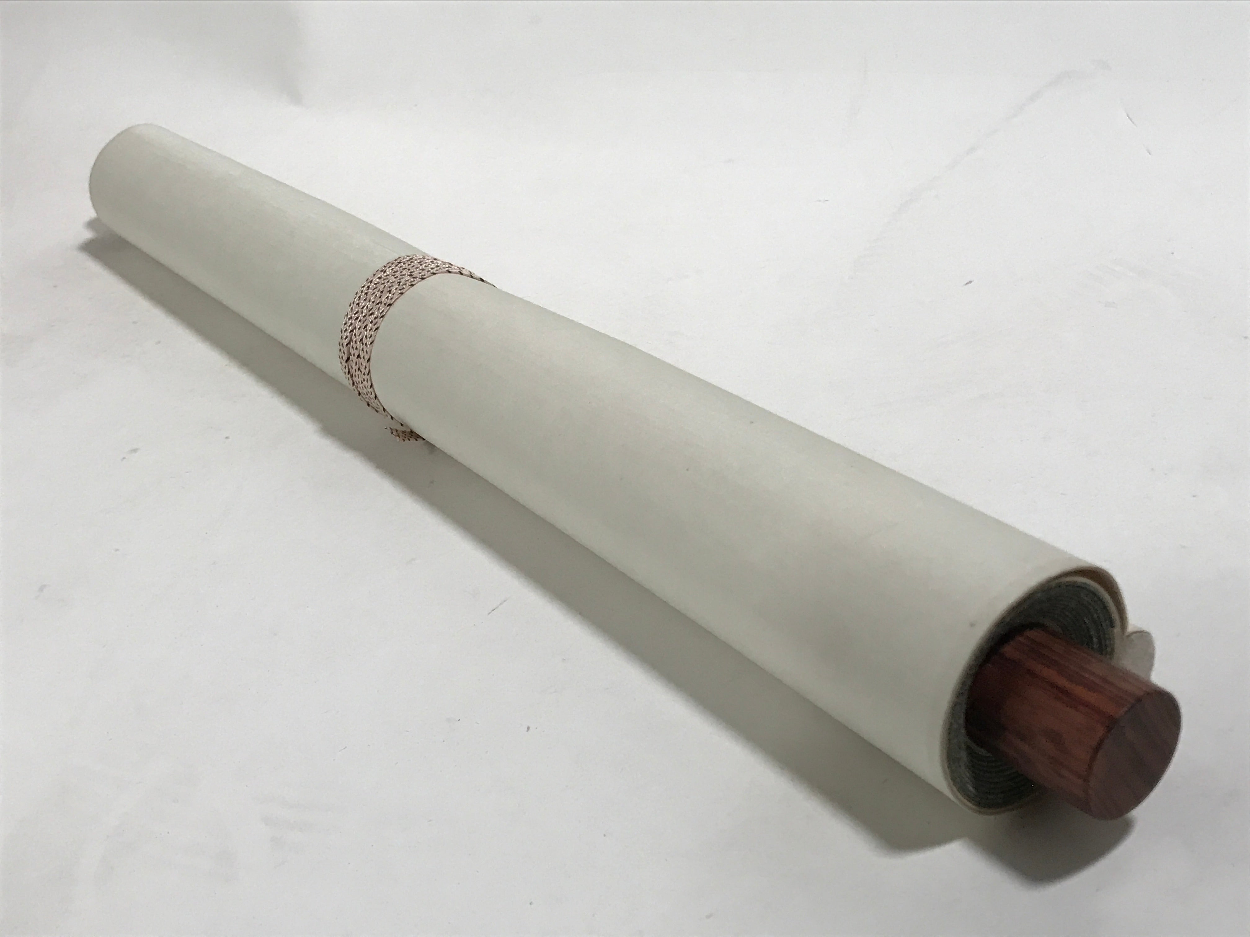 Japanese Boxed Hanging Scroll Vtg Kakejiku Water Mill Mountain House Color KJ149