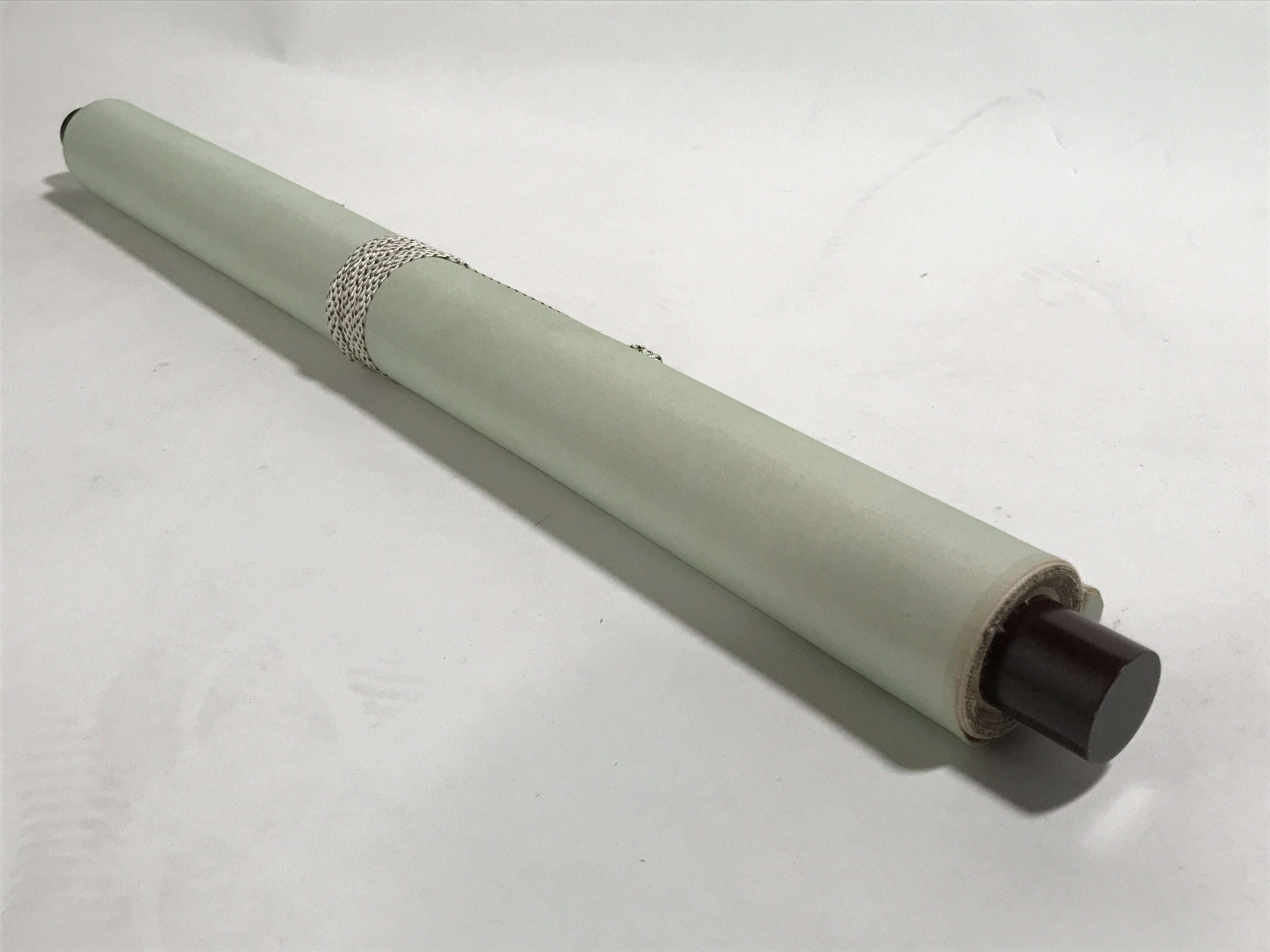 Japanese Boxed Hanging Scroll Vtg Kakejiku Winter Landscape Mountain Snow KJ148