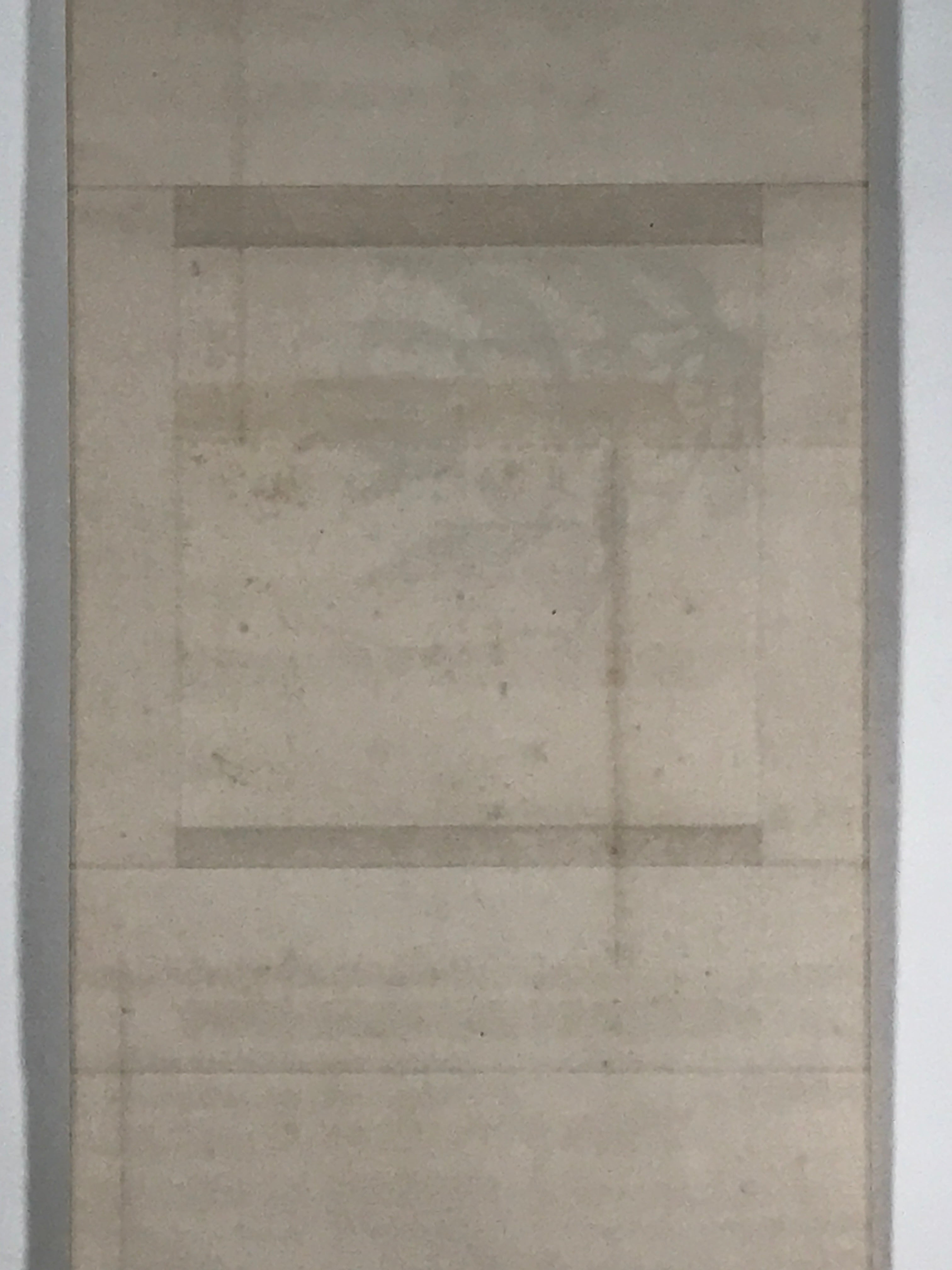 Japanese Boxed Hanging Scroll Vtg Loquat Biwa Poem Square Kakejiku KJ39