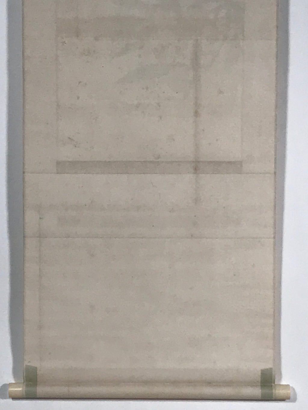 Japanese Boxed Hanging Scroll Vtg Loquat Biwa Poem Square Kakejiku KJ39