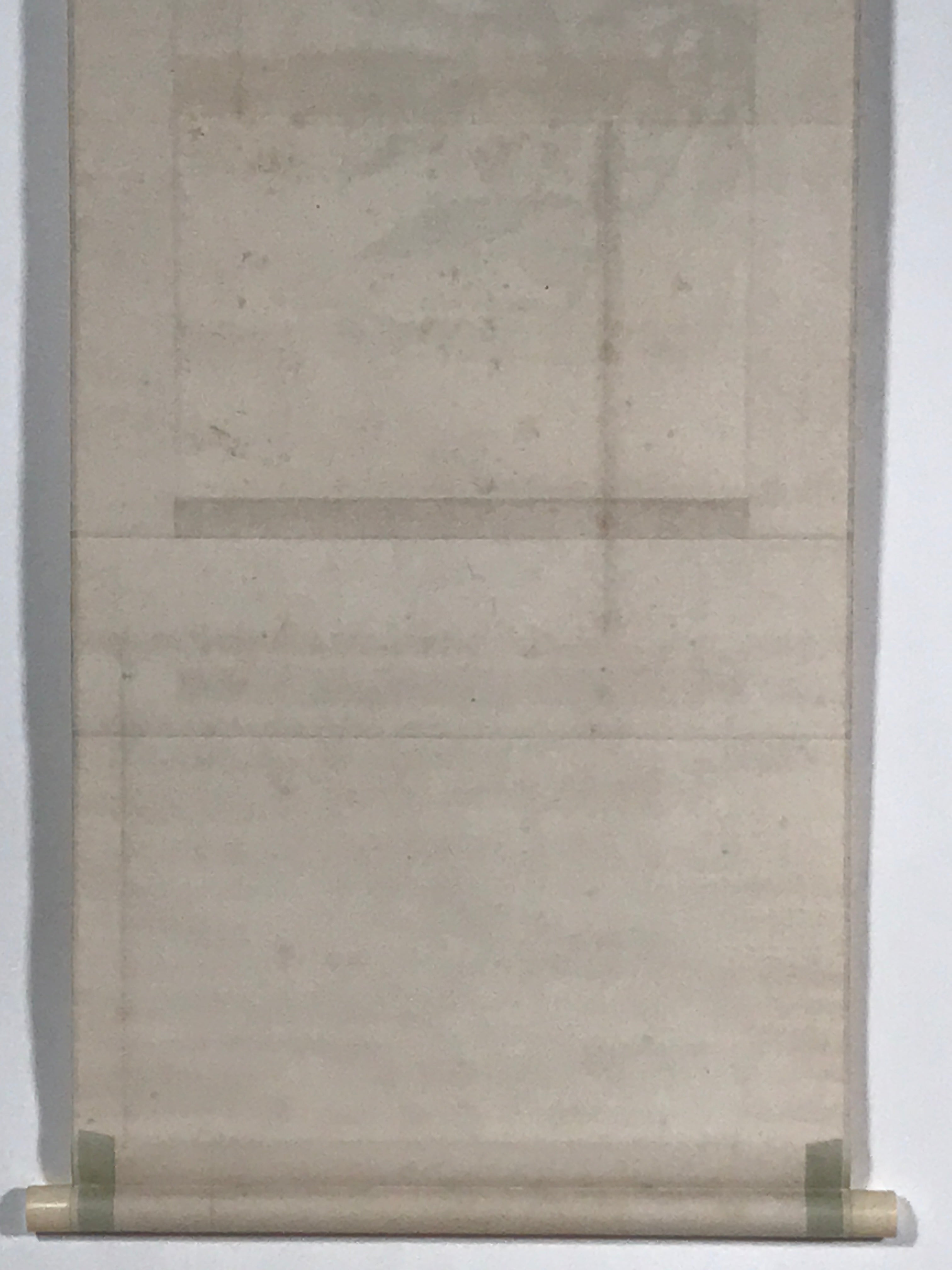Japanese Boxed Hanging Scroll Vtg Loquat Biwa Poem Square Kakejiku KJ39
