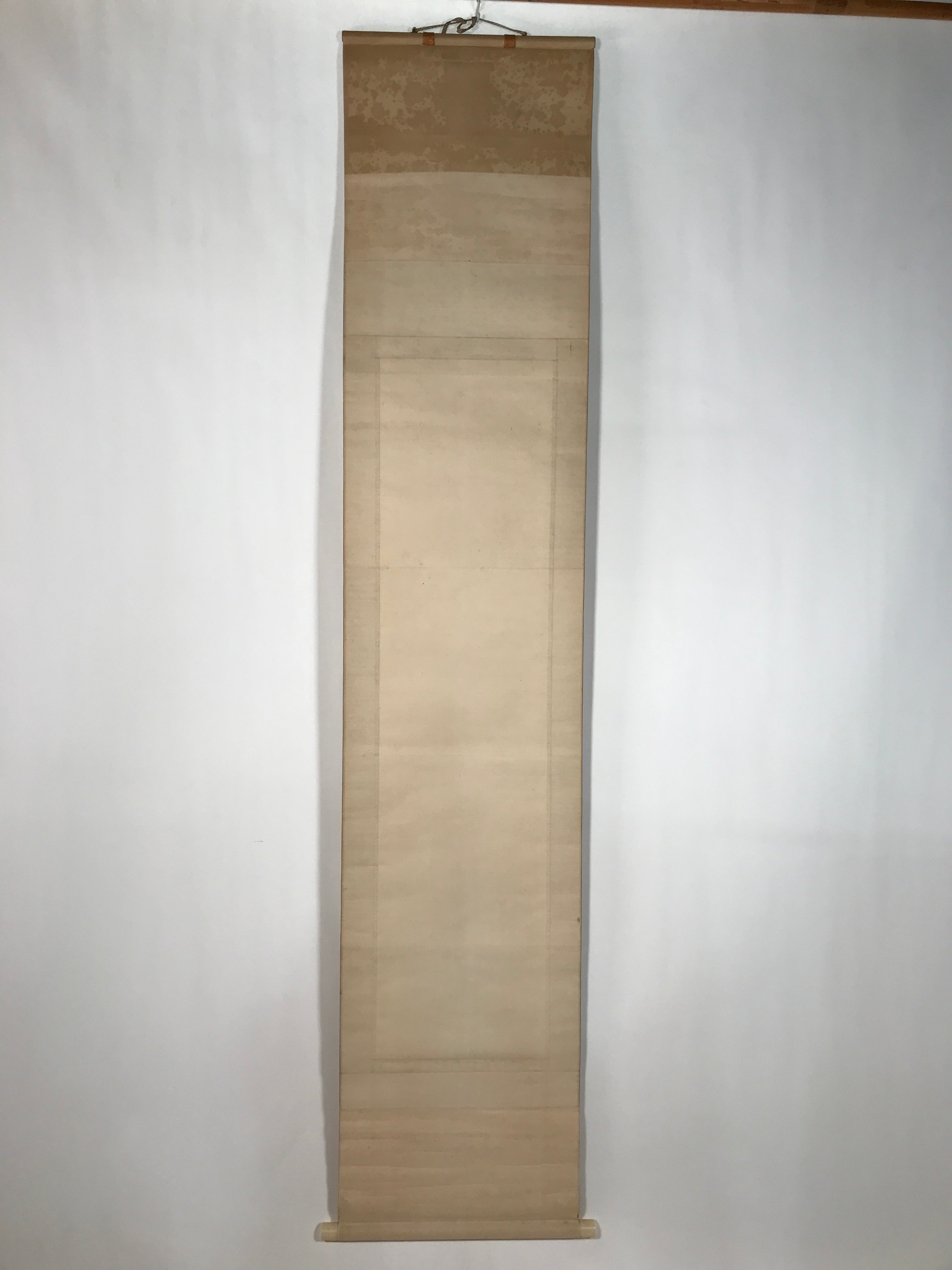 Japanese Boxed Hanging Scroll Vtg Morning Sun Calm Waves Kakejiku KJ31
