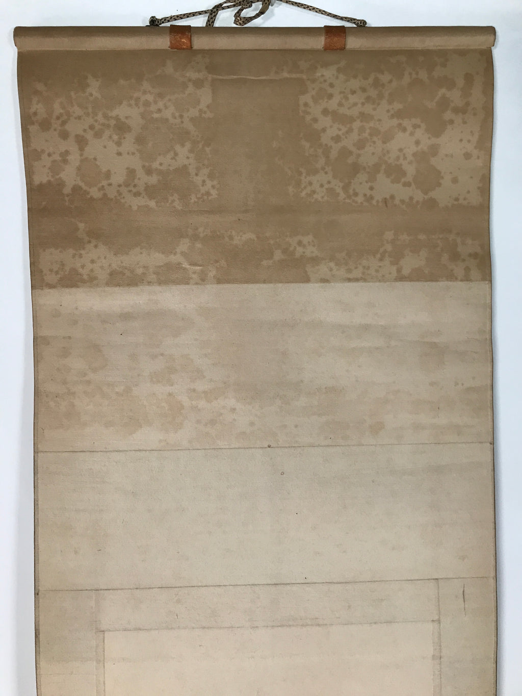 Japanese Boxed Hanging Scroll Vtg Morning Sun Calm Waves Kakejiku KJ31