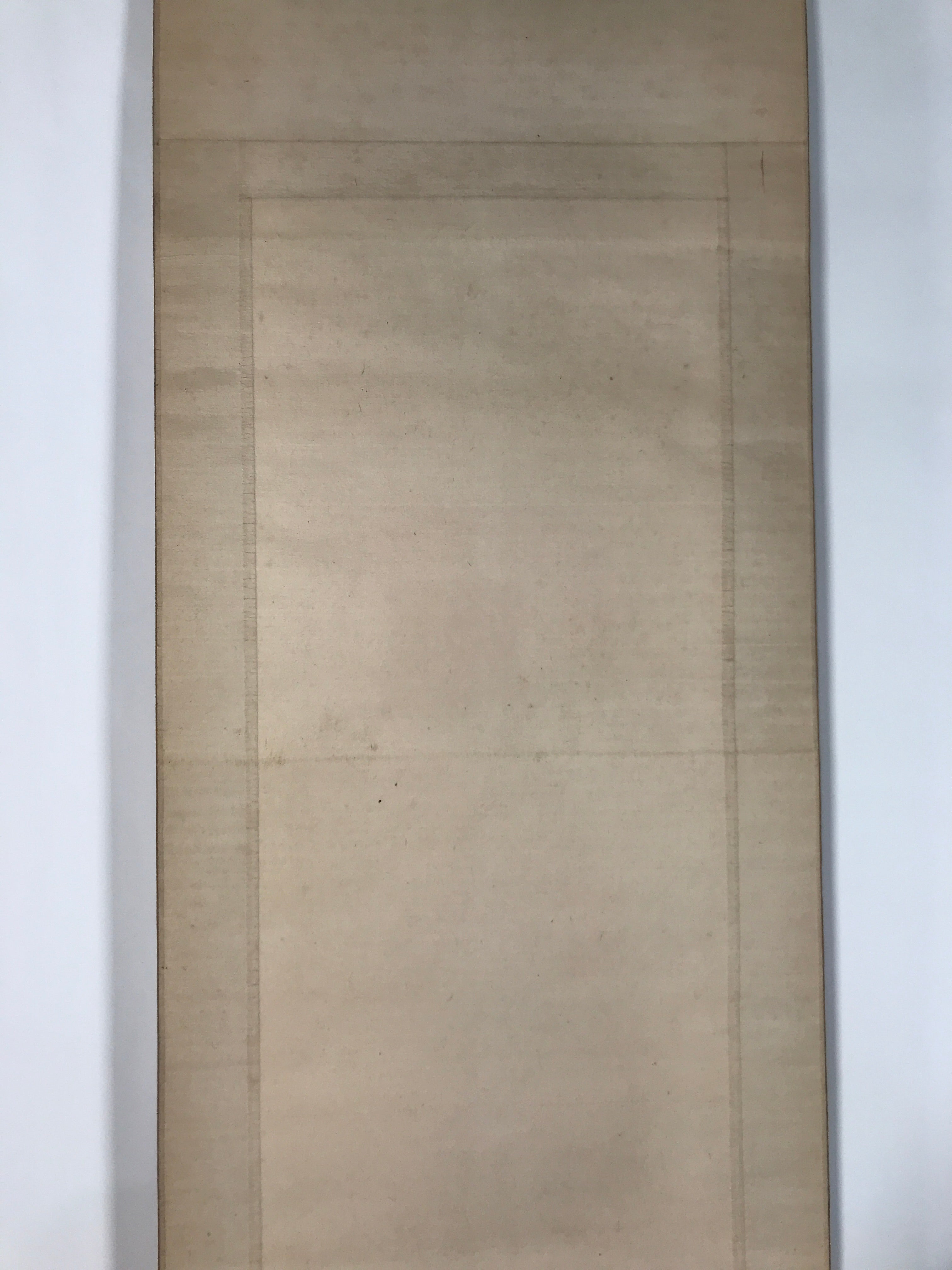 Japanese Boxed Hanging Scroll Vtg Morning Sun Calm Waves Kakejiku KJ31