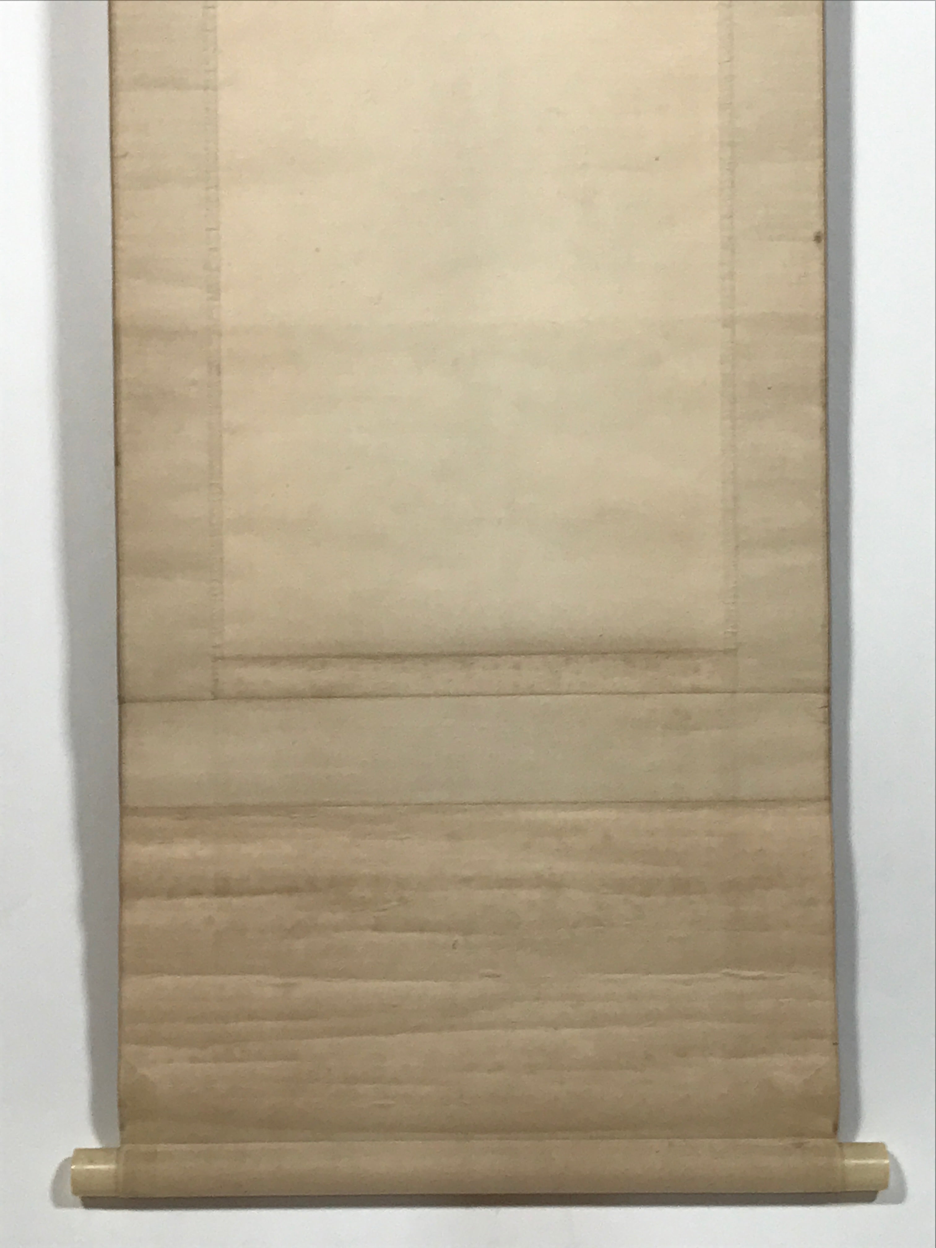 Japanese Boxed Hanging Scroll Vtg Morning Sun Calm Waves Kakejiku KJ31