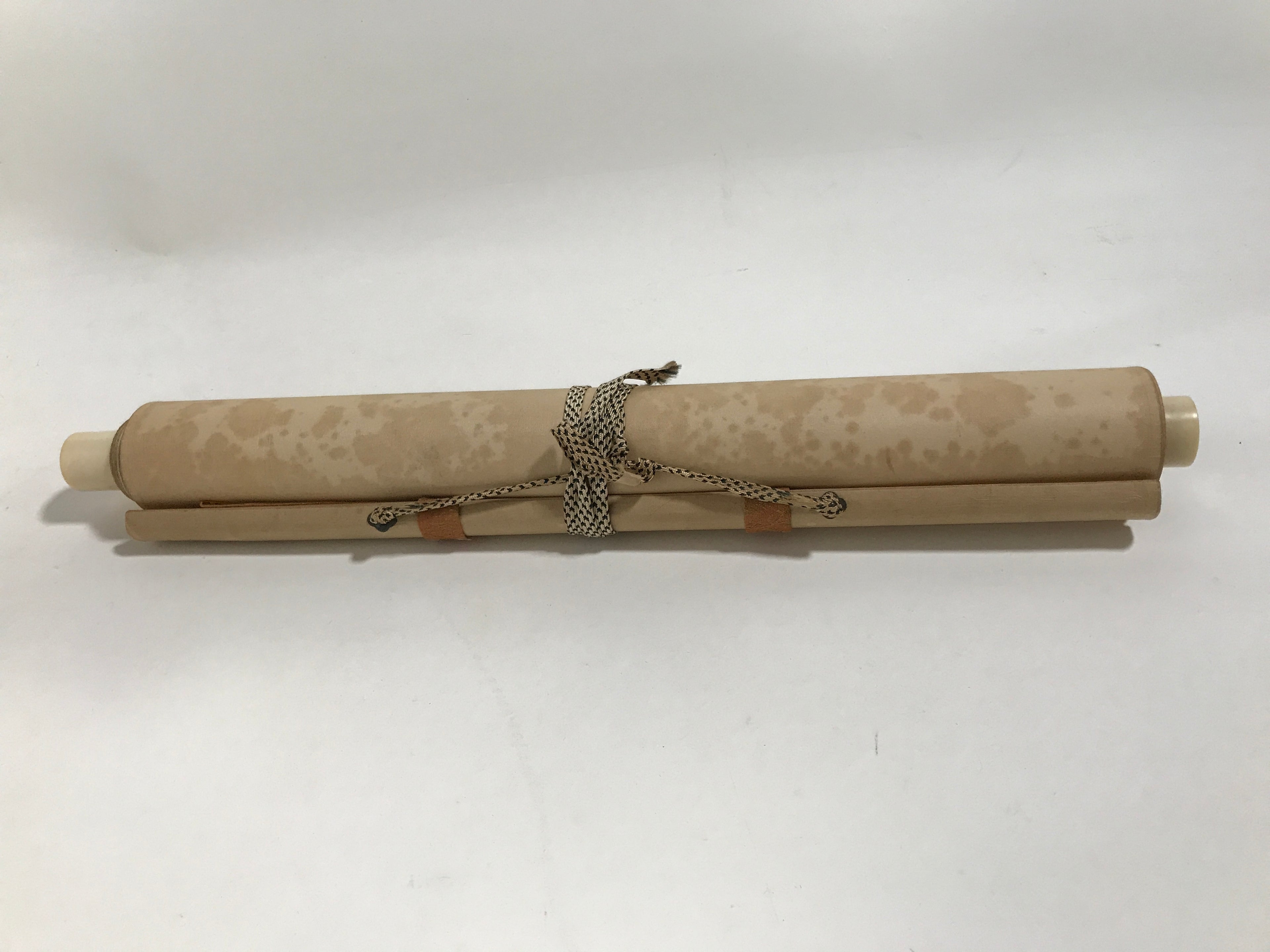 Japanese Boxed Hanging Scroll Vtg Morning Sun Calm Waves Kakejiku KJ31