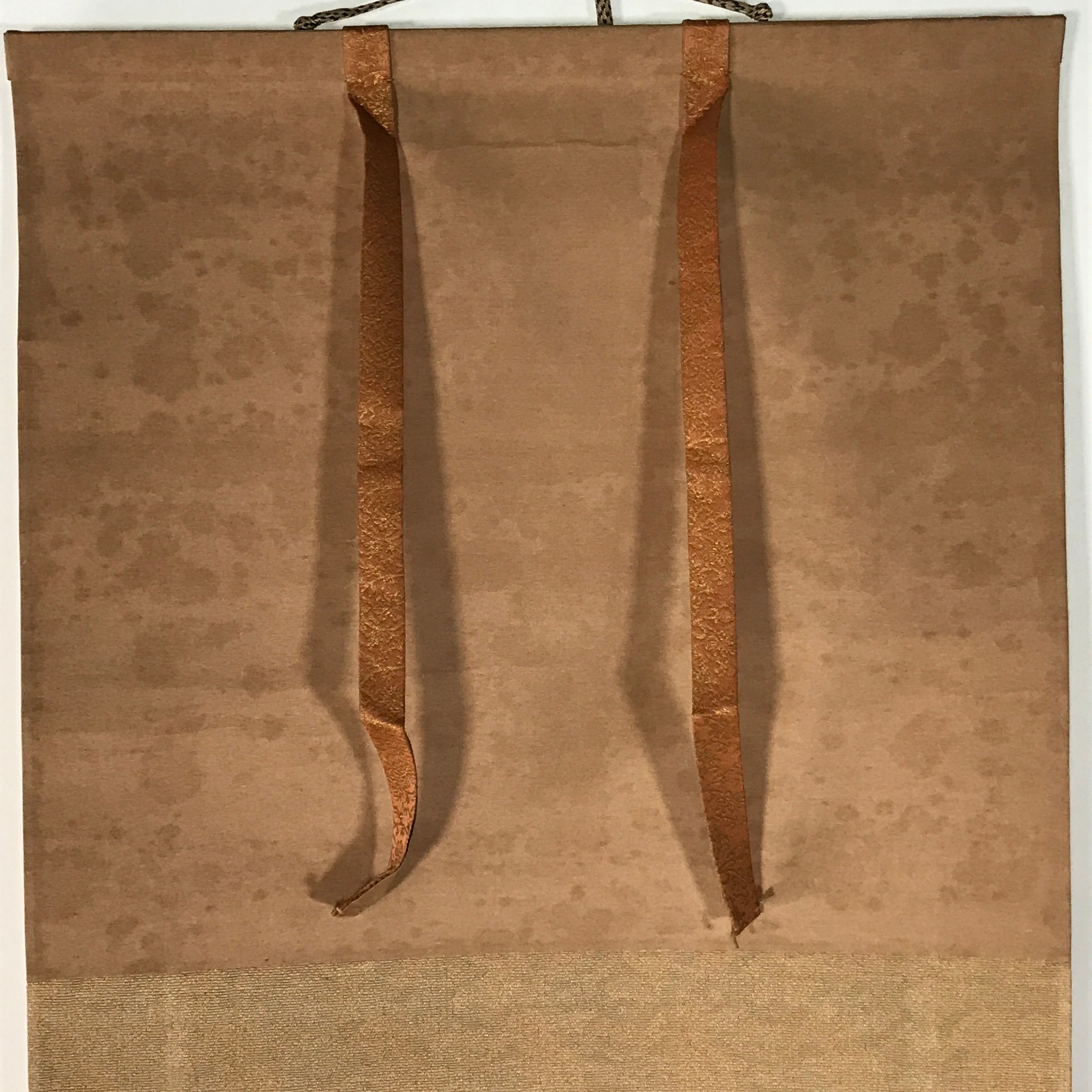 Japanese Boxed Hanging Scroll Vtg Morning Sun Calm Waves Kakejiku KJ31