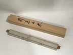 Japanese Boxed Hanging Scroll Vtg Mt Fuji Clouds Lake Color Kakejiku SC979