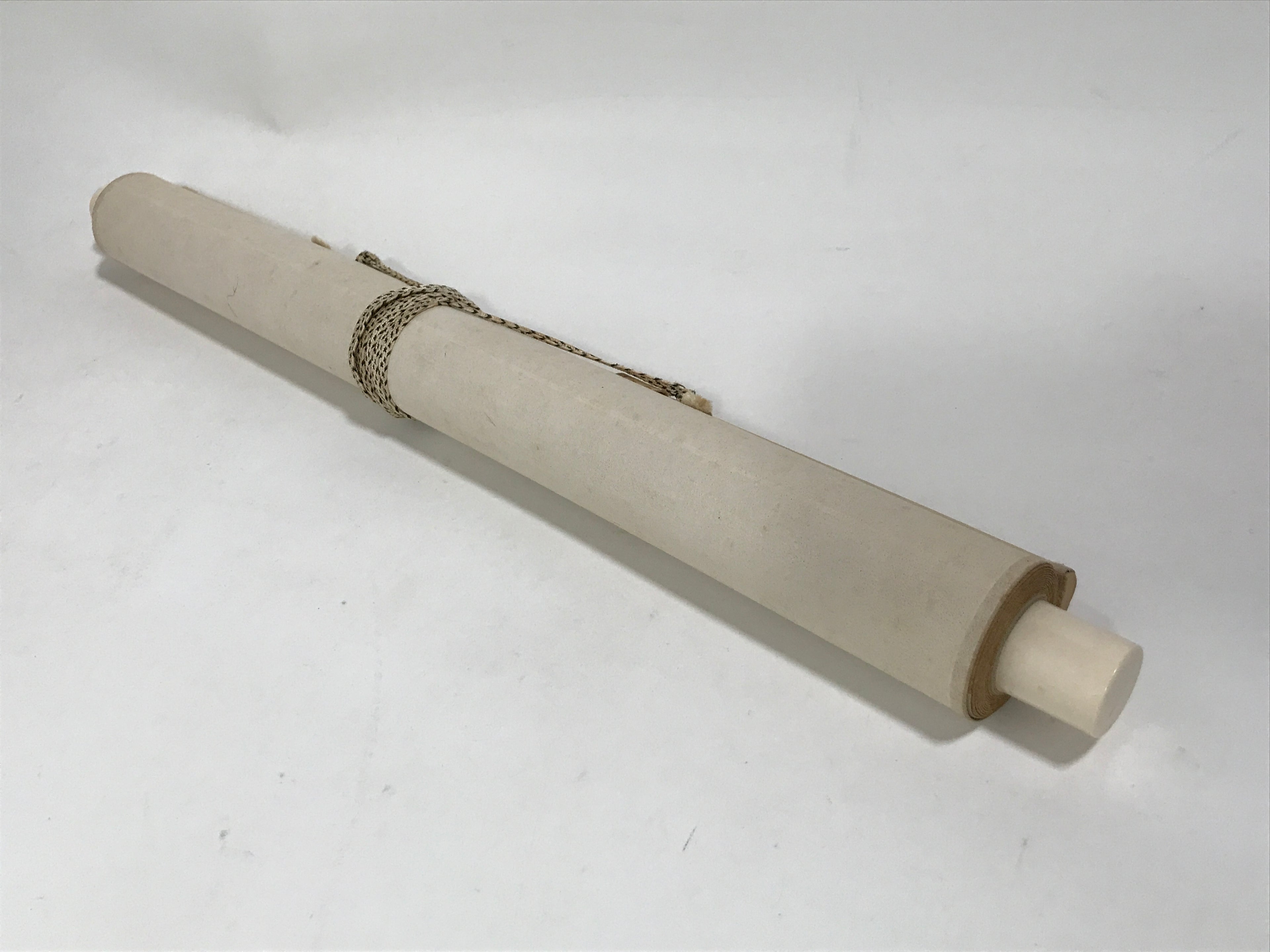 Japanese Boxed Hanging Scroll Vtg Plum Tree Ume Bamboo Bird Kakejiku KJ40
