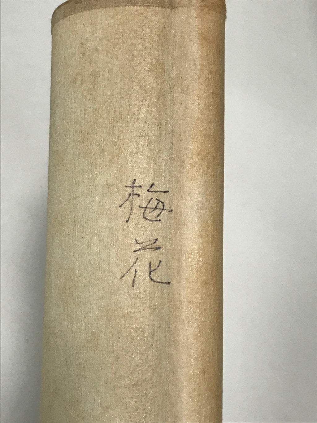 Japanese Boxed Hanging Scroll Vtg Plum Tree Ume Bamboo Bird Kakejiku KJ40