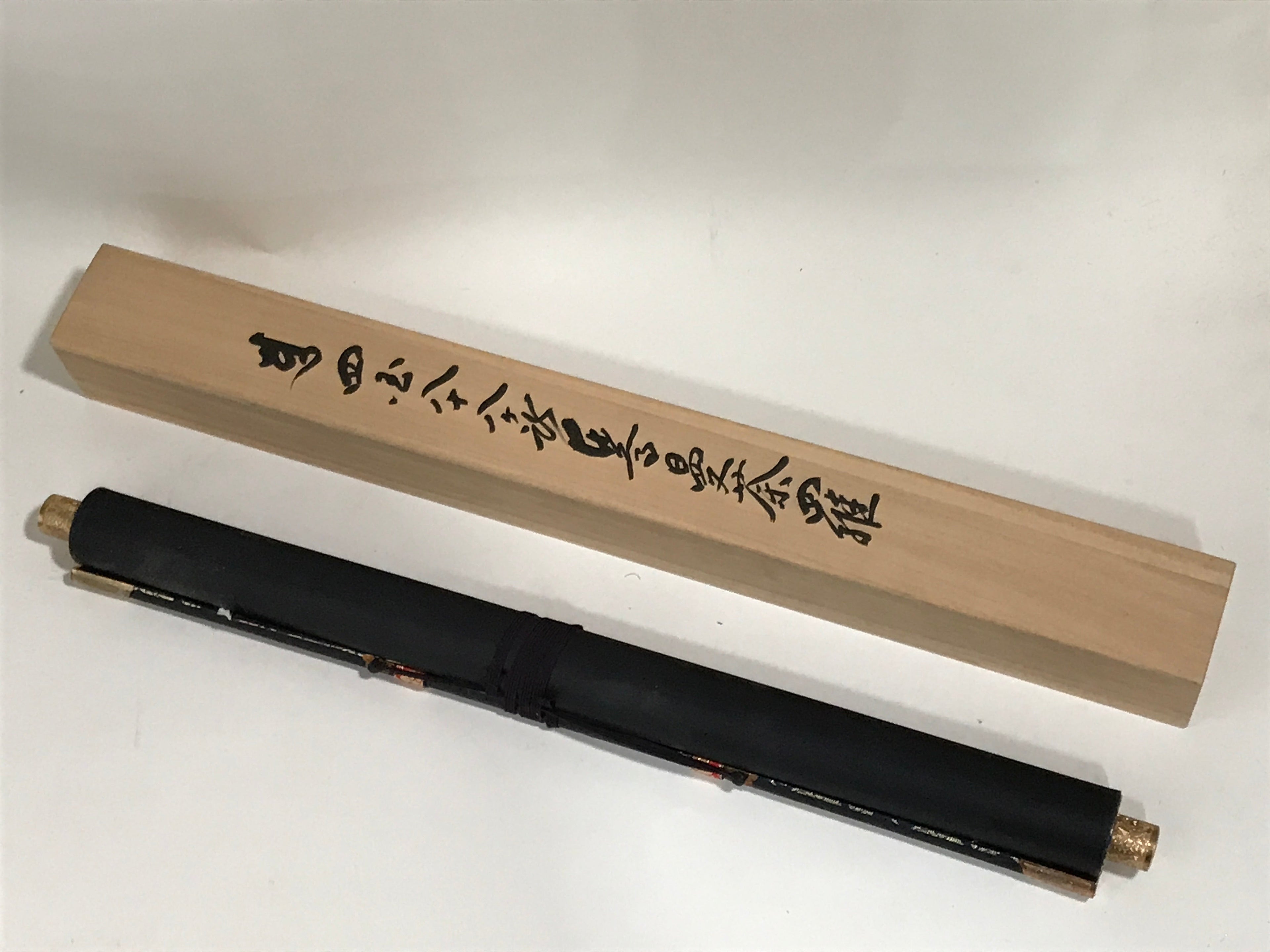Japanese Boxed Hanging Scroll Vtg Shikoku 88 Sacred Places Butsuzu SC970