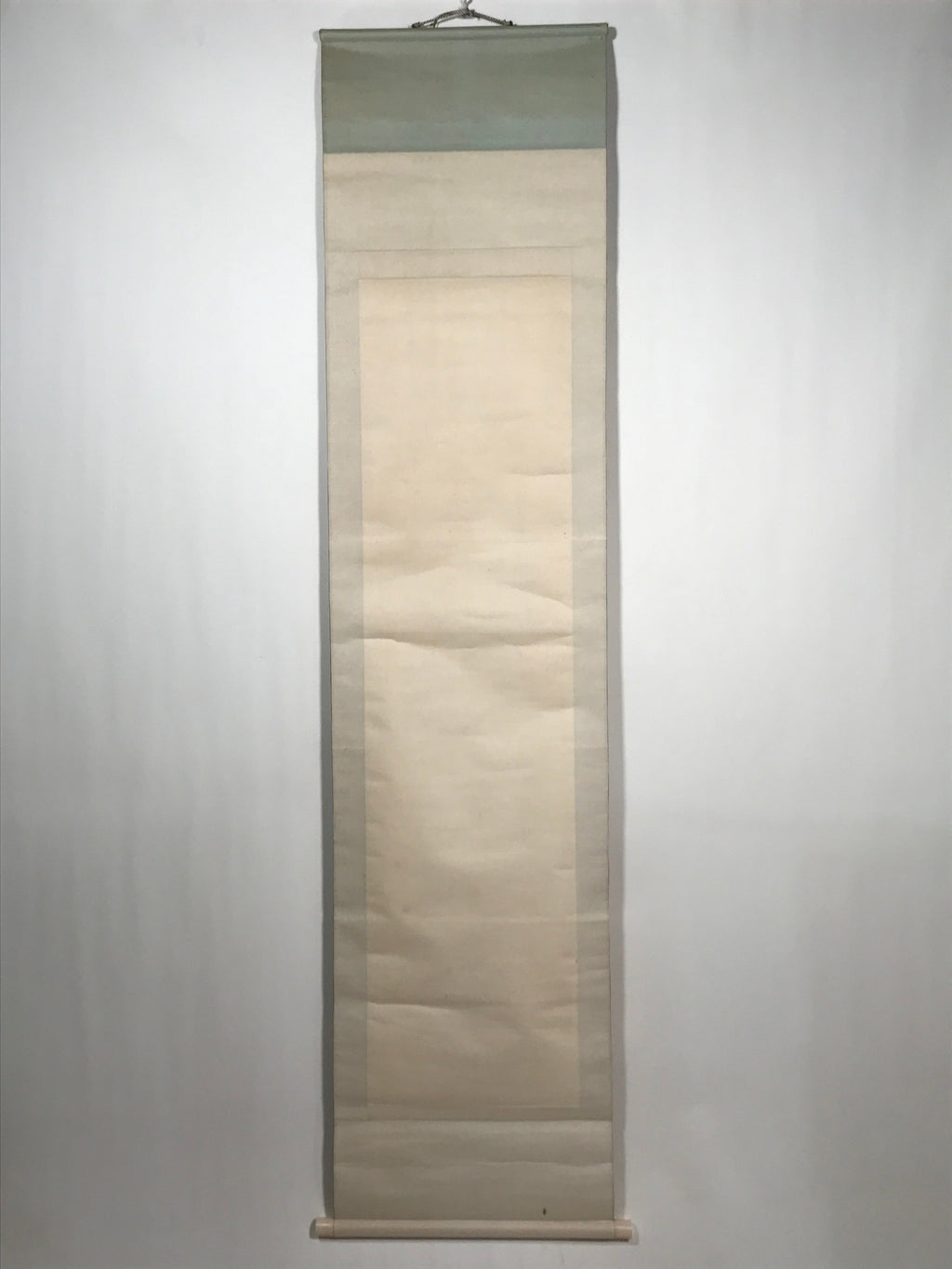 Japanese Boxed Hanging Scroll Vtg Standing Jizo Buddhist Kakejiku Chagake SC959