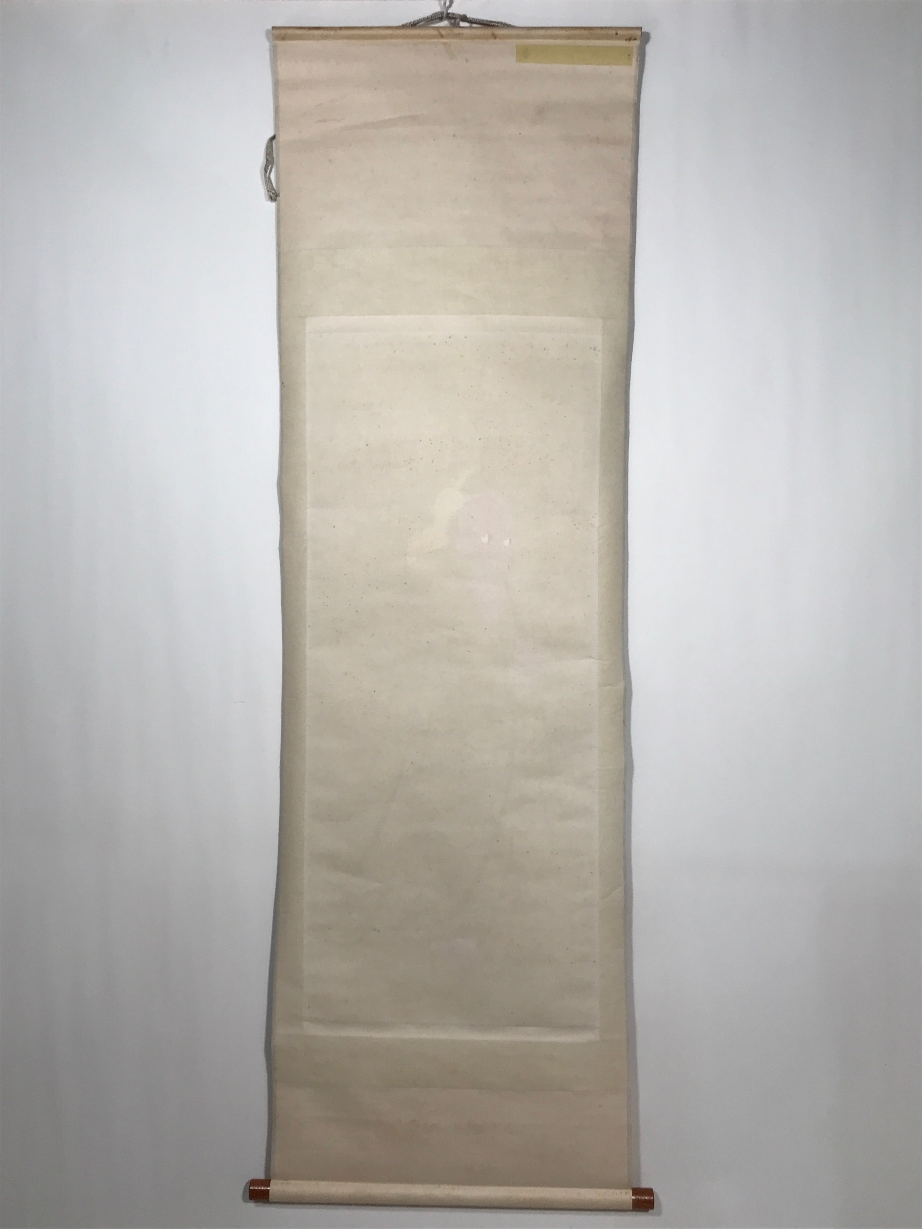 Japanese Boxed Hanging Scroll Vtg Tachi Daruma Zen Buddhist Kakejiku SC963