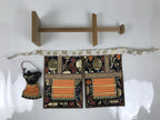 Japanese Boxed Samurai Miniature Armor Yoroi Set Vtg Boys' Festival Orange ID626