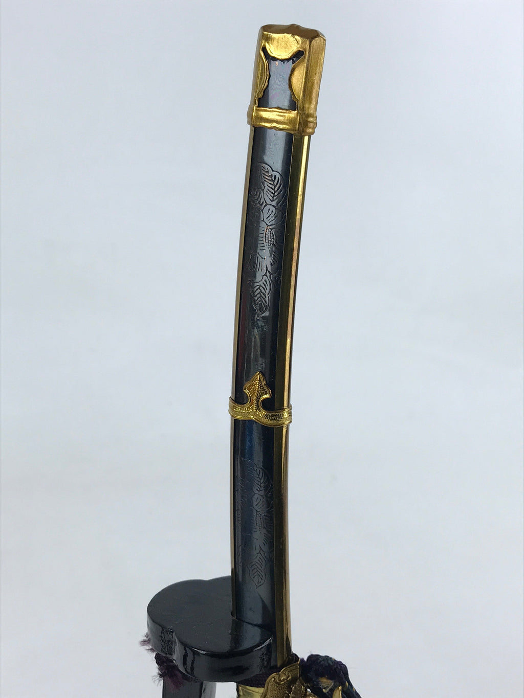 Japanese Boys' Day Bow Arrow And Sword Display Set Vtg Lacquer Stand Raden ID518