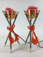 Japanese Boys' Day Display Kagaribi Lantern Pair Electric Bonfire Brazier ID540