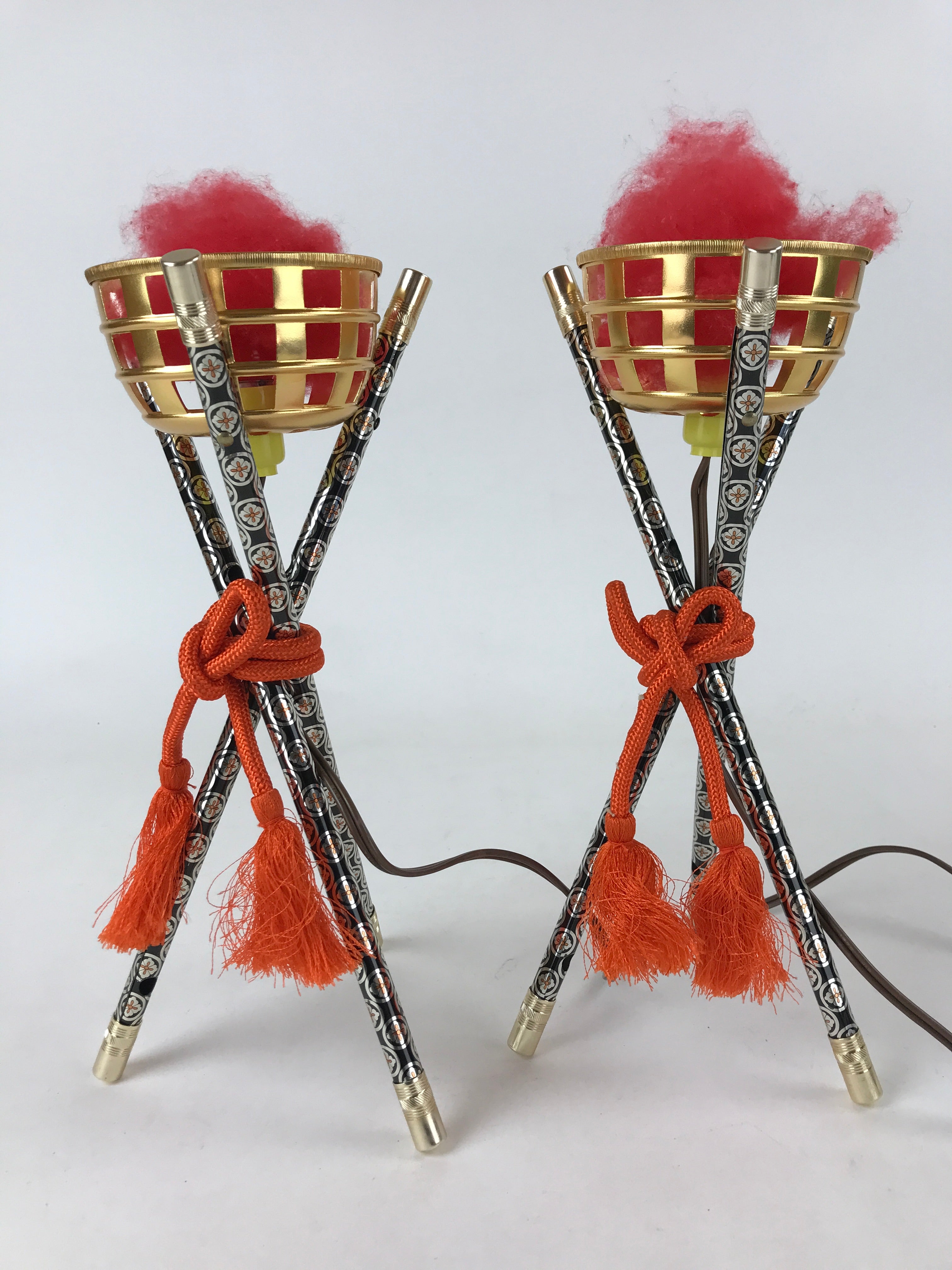 Japanese Boys' Day Display Kagaribi Lantern Pair Electric Bonfire Brazier ID540