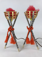 Japanese Boys' Day Display Kagaribi Lantern Pair Electric Bonfire Brazier ID540