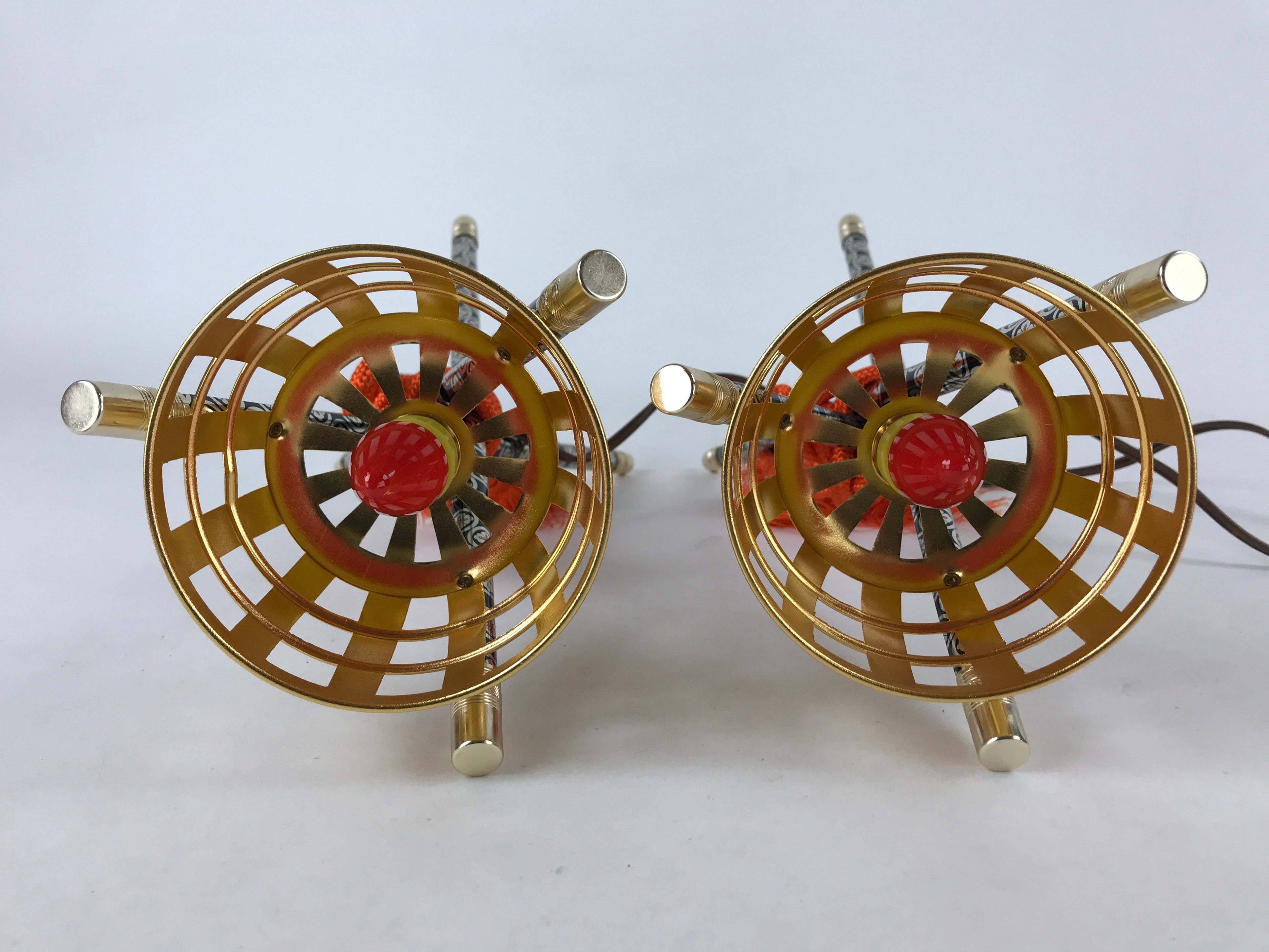 Japanese Boys' Day Display Kagaribi Lantern Pair Electric Bonfire Brazier ID540