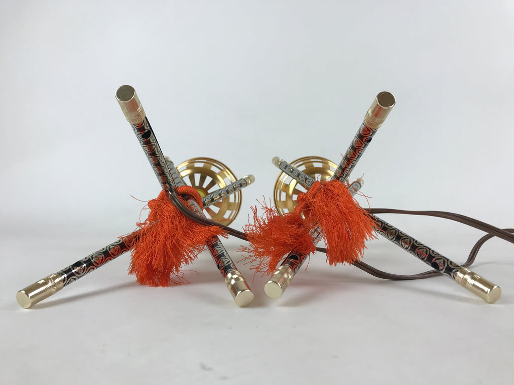Japanese Boys' Day Display Kagaribi Lantern Pair Electric Bonfire Brazier ID540