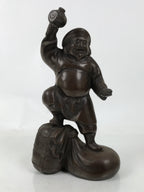 Japanese Bronze Daikokuten Statue 7 Lucky Gods Vtg Good Fortune Wealth ST62
