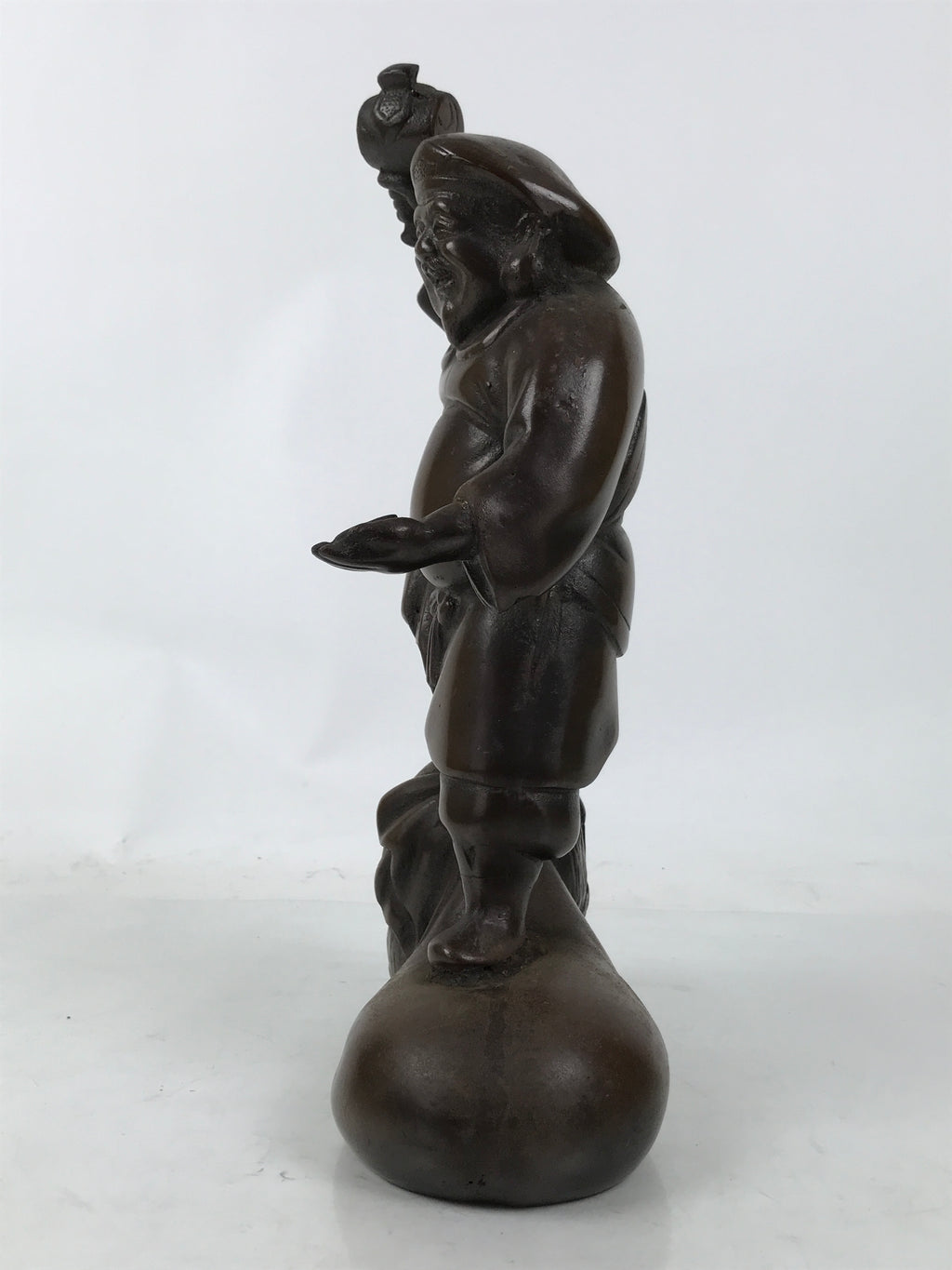 Japanese Bronze Daikokuten Statue 7 Lucky Gods Vtg Good Fortune Wealth ST62