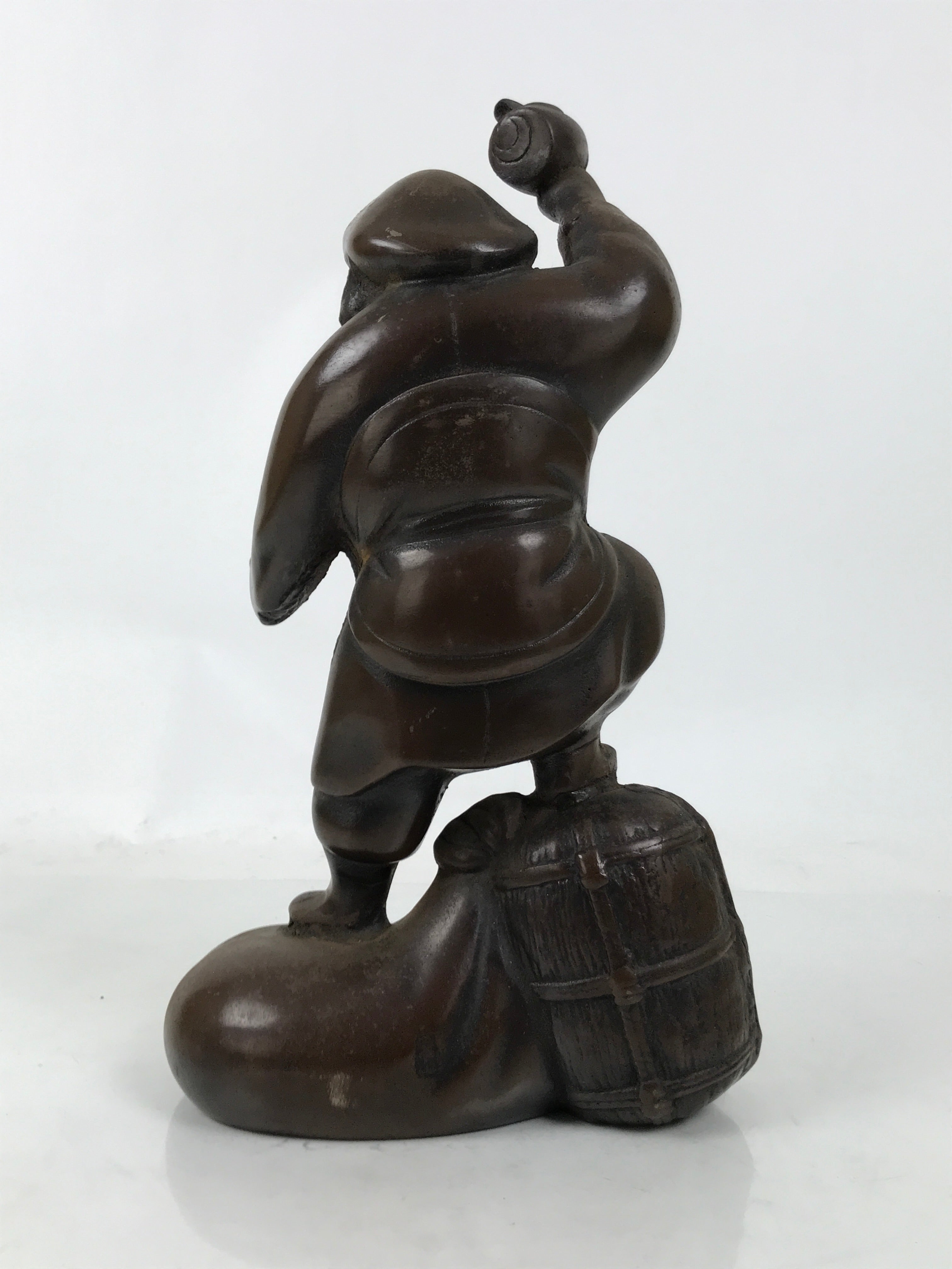 Japanese Bronze Daikokuten Statue 7 Lucky Gods Vtg Good Fortune Wealth ST62