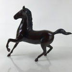 Japanese Bronze Horse Statue Vtg Large Zodiac Uma Animal Okimono Brown ST15