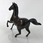 Japanese Bronze Horse Statue Vtg Large Zodiac Uma Animal Okimono Brown ST15