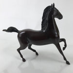 Japanese Bronze Horse Statue Vtg Large Zodiac Uma Animal Okimono Brown ST15