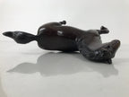 Japanese Bronze Horse Statue Vtg Large Zodiac Uma Animal Okimono Brown ST15