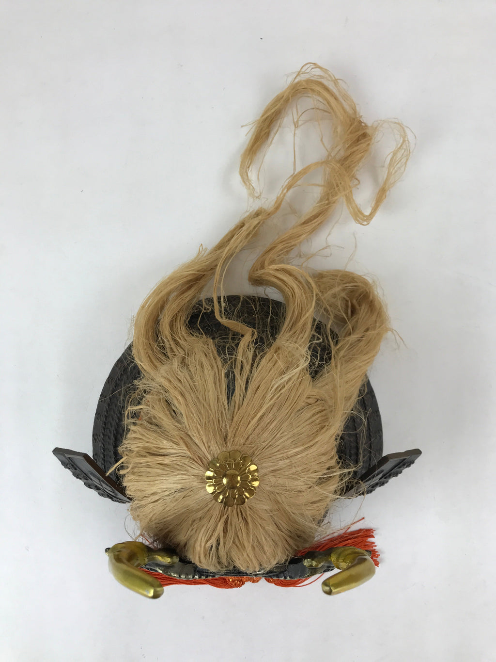 Japanese Bronze Kabuto Samurai Helmet Display Vtg Takeda Shingen Okimono ID549