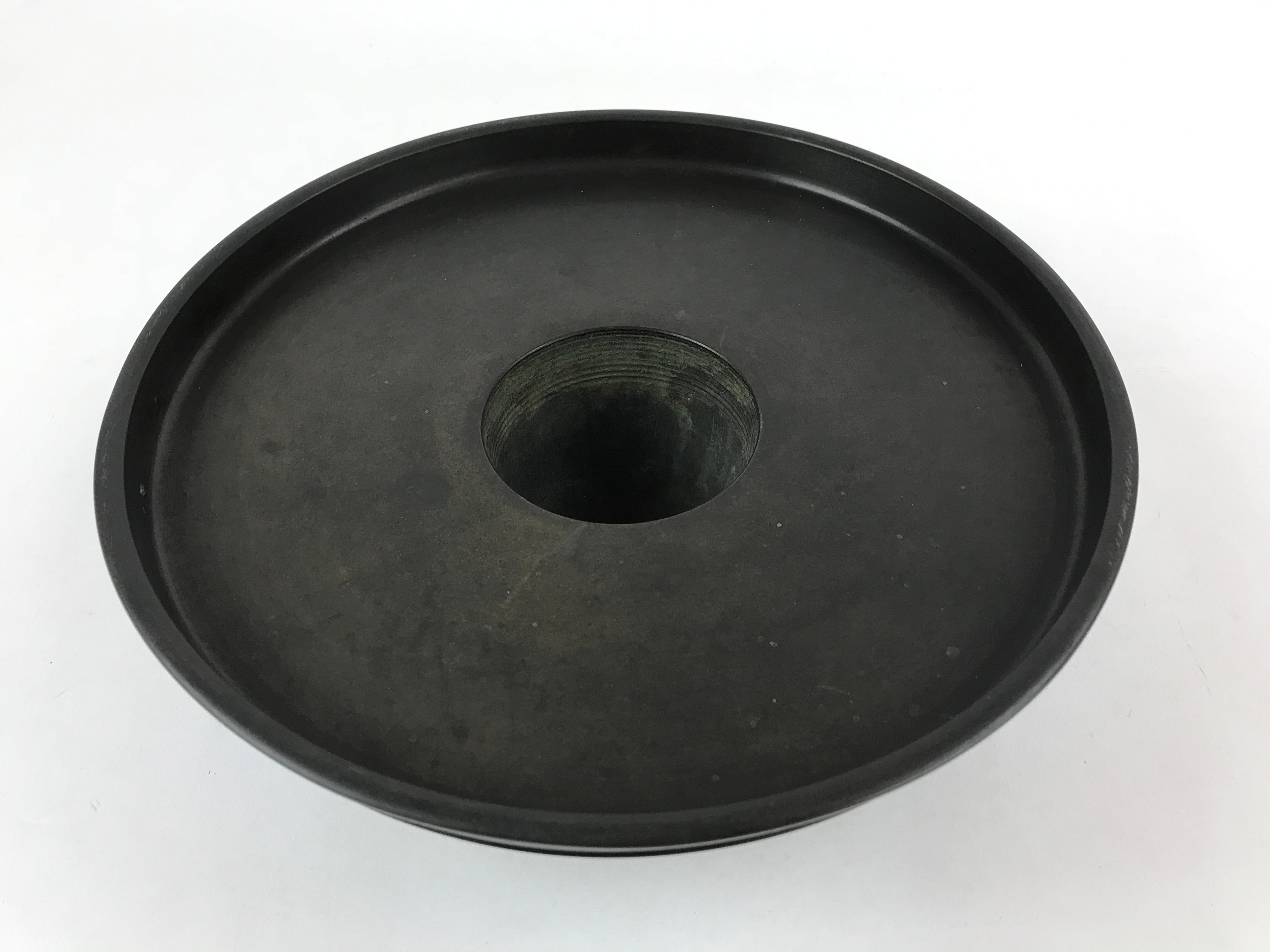 Japanese Bronze Usubata Flower Vase Top Vtg Ikebana Arrangement Kabin UB54