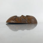 Japanese Brushed Lacquer Wood Daruma Carving Vtg Display Zen Buddhism OM55