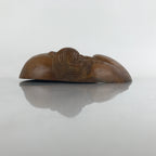 Japanese Brushed Lacquer Wood Daruma Carving Vtg Display Zen Buddhism OM55
