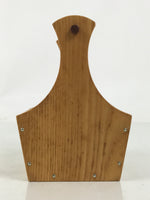 Japanese Brushed Lacquer Wood Drink Saucer Vtg Chataku Coaster 6c Brown LWB135