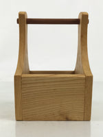 Japanese Brushed Lacquer Wood Drink Saucer Vtg Chataku Coaster 6c Brown LWB135