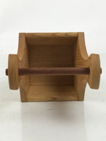 Japanese Brushed Lacquer Wood Drink Saucer Vtg Chataku Coaster 6c Brown LWB135