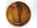 Japanese Brushed Lacquer Wood Kashiki Snack Bowl Vtg Kashibachi Brown L263