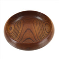 Japanese Brushed Lacquer Wood Kashiki Snack Bowl Vtg Kashibachi Brown L264