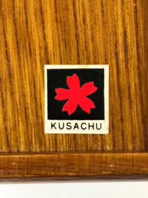 Japanese Brushed Lacquer Wood Lidded Fumibako Letter Box Vtg Raden Kikyo FB85