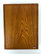 Japanese Brushed Lacquer Wood Lidded Fumibako Letter Box Vtg Raden Kikyo FB85