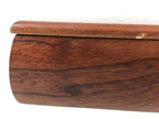 Japanese Brushed Lacquer Wood Lidded Fumibako Letter Box Vtg Simple Brown FB87