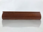 Japanese Brushed Lacquer Wood Lidded Fumibako Letter Box Vtg Simple Brown FB87