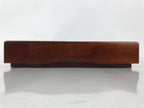 Japanese Brushed Lacquer Wood Lidded Fumibako Letter Box Vtg Simple Brown FB88