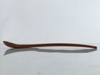Japanese Brushed Lacquer Wood Parfait Spoon Vtg Long Handle Flatware Brown JK733