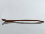 Japanese Brushed Lacquer Wood Parfait Spoon Vtg Long Handle Flatware Brown JK733