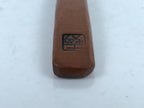 Japanese Brushed Lacquer Wood Parfait Spoon Vtg Long Handle Flatware Brown JK738