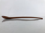 Japanese Brushed Lacquer Wood Parfait Spoon Vtg Long Handle Flatware Brown JK740